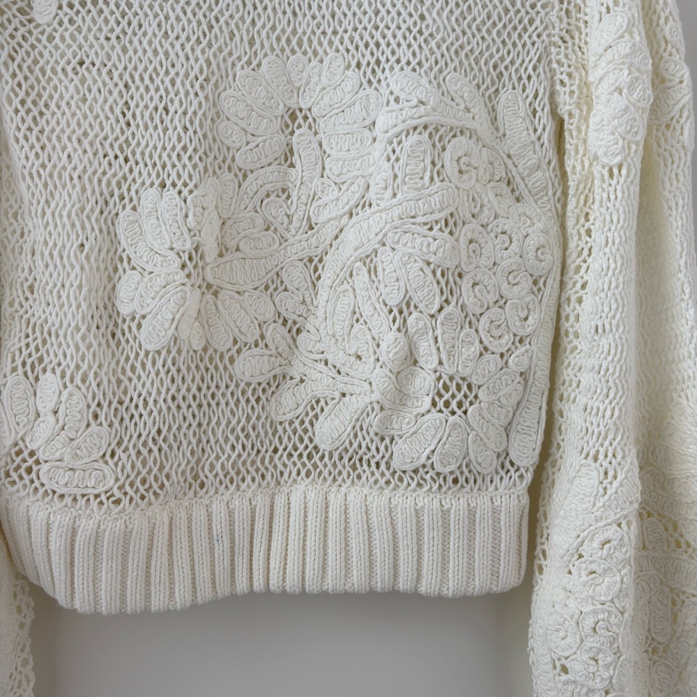 FARM Rio White Sweater - Picture 6 of 16